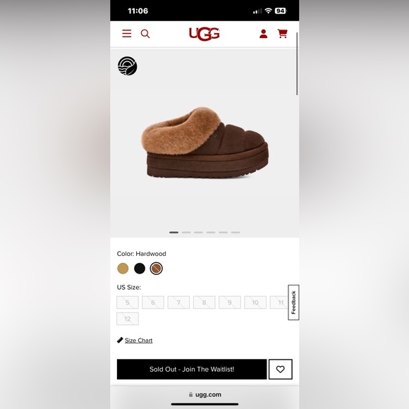 NIB UGG Tazzlita Slippers in Hardwood - Picture 8 of 8